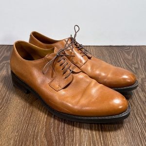Paraboot Derby Tan Leather Cousu Goodyear Dress Shoes Men’s UK 8.5 US 9.5